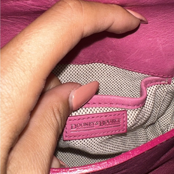 Dooney & Bourke Y2K Heart Pink Leather Crossbody Bag - Picture 9 of 10